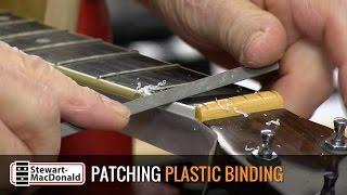 Easy binding repair on a Martin D-35 guitar