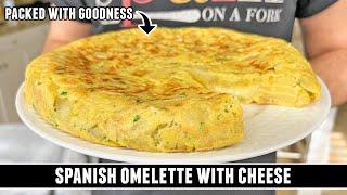 CLASSIC Spanish Omelette with Cheese | Tortilla de Patatas con Queso