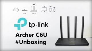 TP-Link Archer C6U | AC1200 Wireless MU-MIMO Gigabit Router | Beamforming Technology | #Unboxing