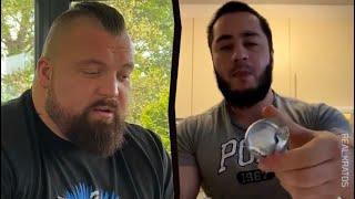 Eddie hall reacts to my grip strenght (real.krat0s)