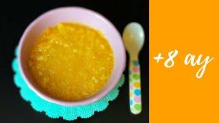 +8 korpeler ucun balqabaq shorbası | Baby food | Soup recipe for +8 months babies | Evimiz