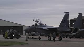 48th Fighter Wing Unveils F-15E Strike Eagle In Heritage Color Scheme