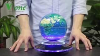 Vone Magnetic Levitating Luminous World Globe placing guide