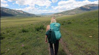 Bison Encounter Cuts Short Backpacking Trip | Lamar River Trail | Yellowstone National Park