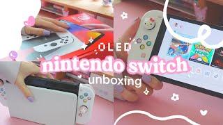  unboxing the pretty white oled nintendo switch + accessories from skull & co, playvital, lepow