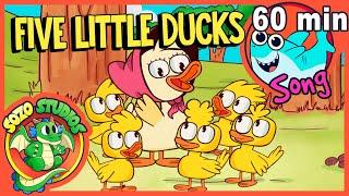 FIVE LITTLE DUCKS - 60 MINUTE Family Friendly Nursery Rhymes | Sozo Studios Toddlerific Story Time