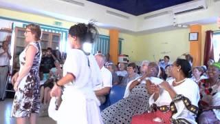 Ethiopian girls dancing at youth center in Israel