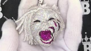 Half Man Half Beast CZ Hip Hop Bling Bling Pendant | Iced Out K21494R