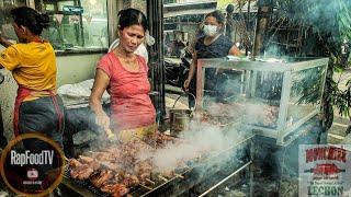 Filipino Street Food | Pinipilahang GIANT INIHAW na PUSO,ATAY, LOMO at Iba pang laman loob ng baboy!