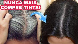 Use isso nos CABELOS BRANCOS e NUNCA MAIS use tinta!  Pinte o cabelo sem química e sem tinta