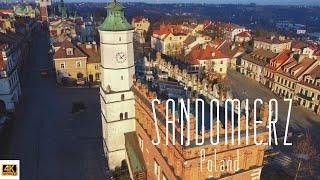  4K drone video of Sandomierz, Poland.