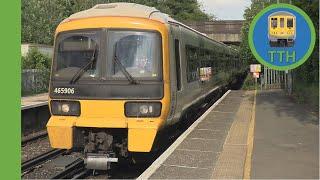 Class 465+466 arrives at Borough Green and Wrotham