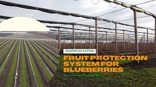 Rain protection system in winter position - FRUITSECURITY HOLLAND