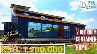 Touring a Ksh. 1.2M  2BR container Home in the Kenya BIGGEST SHIPPING CONTAINER COMPANY