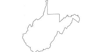 How to Draw West Virginia (the easiest state to draw)