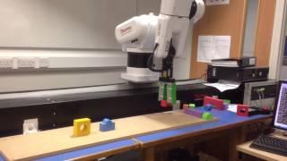 CRS - Robotic Arm - Middlesex University - Playing with blocks - CalumK