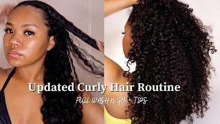 Updated Curly Hair Routine 2021 | Full Wash N Go + Tips | 3B/3C