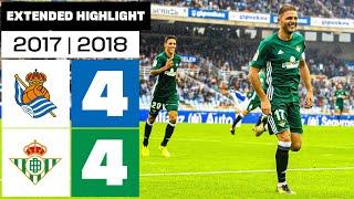 REAL SOCIEDAD 4-4 REAL BETIS 2017/18 | RESUMEN ampliado