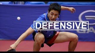 Defensive stile chopping technique table tennis backspin Защита настольный теннис защитник шипы s#1