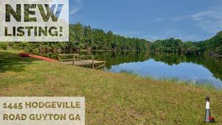 1445 Hodgeville Road Guyton, GA Lakefront Home For Sale