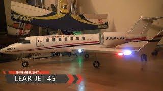 LEAR JET 45 TWIN 70MM EDF MODEL AIRLINER FLIGHT NOVEMBER 2017 RCHELIJET