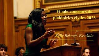 FINALE CONCOURS DE PLAIDOIRIES PENALES 2023 - KELLY BEKOUM-ESSOKOLO