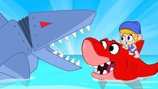 Mila vs Robot Sharks - My Magic Pet Morphle | Cartoons For Kids | Cartoons| Morphle