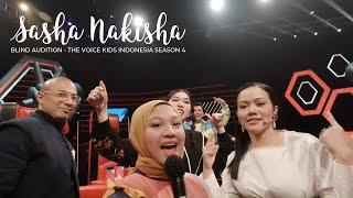 COACH ISYANA KEPELESET ??? - Vlog Behind The Scene Sasha Nakisha - The Voice Kids Indonesia Season 4