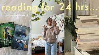 reading vlog:  reading for 24 hours...during finals week