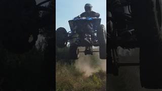 Drone gets smack by atv. #atv #jumps #drone #sendit