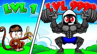 Becoming The STRONGEST MONKEY In Roblox ANIMAL GYM!