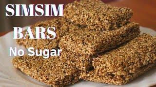 How to Make Simsim Bars Without Sugar| Sesame Seed Recipe|Simsim with Honey| Healthy Sesame Snack