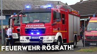 [REALEINSATZ AM STADTFEUERWEHRTAG!] - HLF und DLK LZ RÖSRATH + HLF LG FORSBACH | Einsatzfahrten