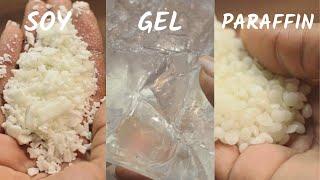 The MAJOR DIFFERENCES between SOY WAX, PARAFFIN WAX, & GEL WAX