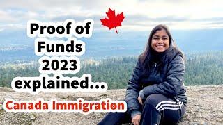 Proof of funds 2023 | Canada immigration 2023