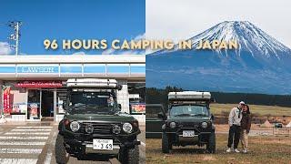 Winter Camping in Japan for 96 Hours | Mt. Fuji / Jimny / Conbini Food