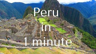  Explore Peru, country of ancient history | by One Minute City