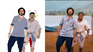 Hanuman movie | Telugu songs | Pulamme pilla song | Prasanth Varma | TejaSajja | Drawing meme