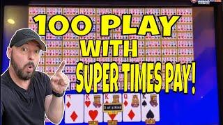 100 Play Video Poker Super Times Pay