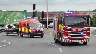Powey Lane Pump And Water Incident Unit Responding - Cheshire Fire And Rescue Service
