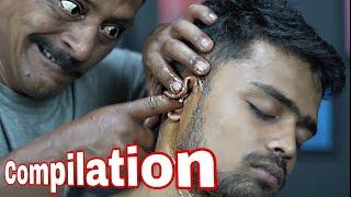 Big Eyes Barber Compilation Massage | ASMR Cracking Compilation | Ear Finger ASMR | Home ASMR Clinic