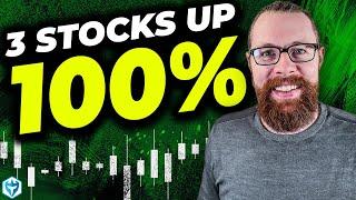 THREE (3) Penny Stocks Up 100%+