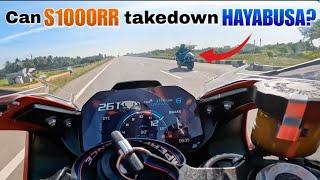 S1000RR GETS GAPPED BY A HAYABUSA