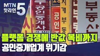 플랫폼 경쟁에 반값 복비까지…입지 좁아지는 오프라인 공인중개업계 / 머니투데이방송 (뉴스)