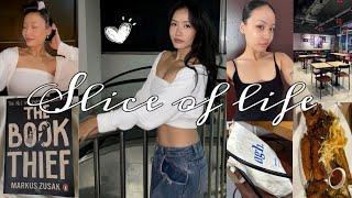 SLICE OF LIFE | going out with my family | trying heatless curl | morning skincare routine 🫧