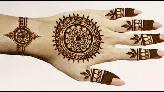 Back Hand Gol Tikki Mehndi Design|Simple Mehandi design|Mehandi kadesign| Mehndi designs| Mehndi