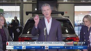 Newsom to visit 3 Trump-voting counties