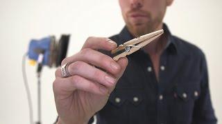 Camera lighting Hack: C47/clothespin pincher