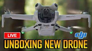 DJI Mini 4 Pro Drone Live Unboxing