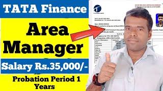 TATA Finance Job Offer Letter | Area Manager | Salary Details | Check Now @EmploymentGuruji